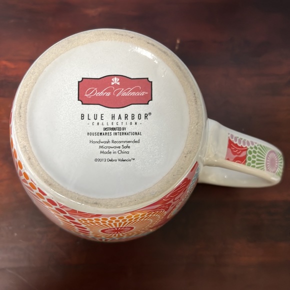 Colorful Debra Valencia Blue Harbor Oversized Coffee Mug - Picture 7 of 14